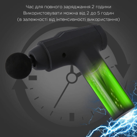 Перкуссионный Массажер + Чехол + 20 скоростей + 4 насадки –  Магазин Икон | Фотография 6